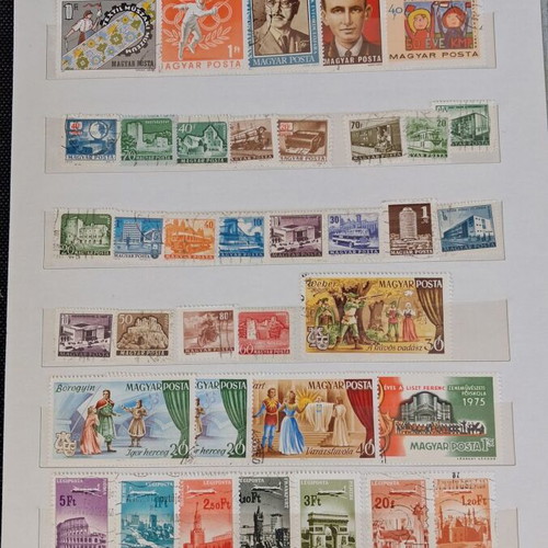 Stamp album used with vintage and thematic world collection