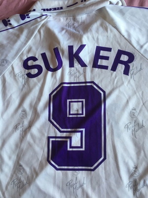 Φανέλα Suker μεταχειρισμένη από το 1997 με το 9 της Ρεάλ Μαδρίτης