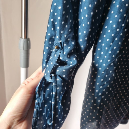 Massimo Dutti μεταξωτή μπλούζα σαν καινούργια, μέγεθος M, βαμβακερή πλάτη