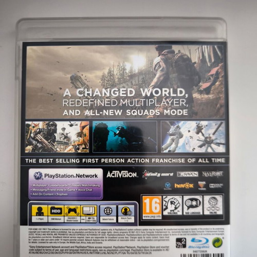 Call of Duty Ghosts PS3 game like new