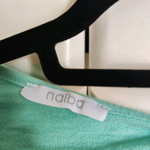 Mini Dress / Tunic Naiba in Mint Color with Bow on the Back (Size S/M)