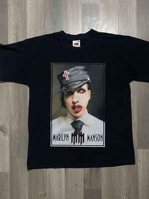 Marilyn Manson The Golden Age of Grotesque World Tour 2003 T-shirt used, size L, black