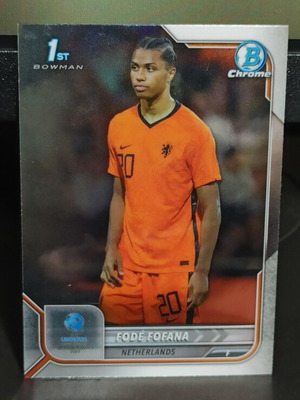 Fode Fofana Football Card used, Uefa Under 21 2022, Topps