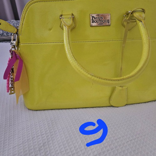 Paul's Boutique handbag used, yellow
