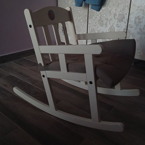 IKEA white children's rocking chair