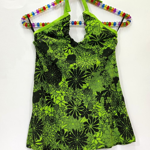 Halter Floral Print Top 100% Cotton Size S New