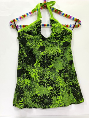 Halter Floral Print Top 100% Cotton Size S New
