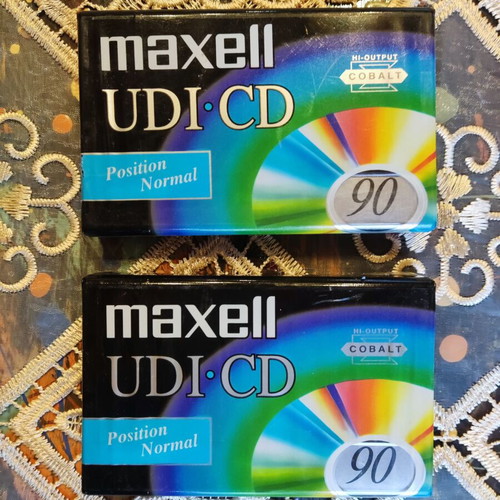 Maxell UDI-CD 90 Audio Cassettes sealed, pack of 2