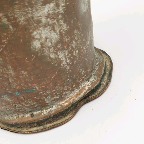 Copper Hand-Forged Rustic Water Pitcher Used