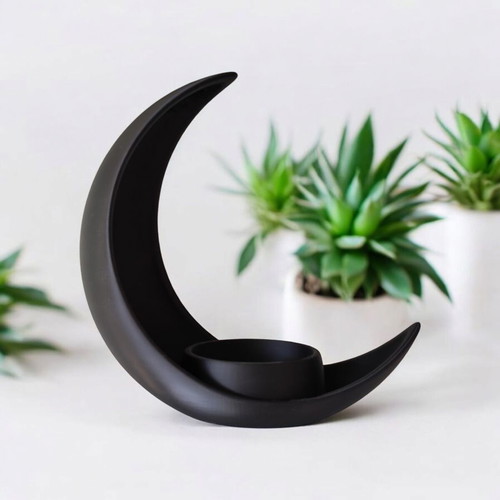 Moon Vase crescent decor with integrated pot holder made to order