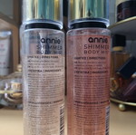 Annie Shimmer Body Mists Velvet Bloom & Love Charm 165ml set like new