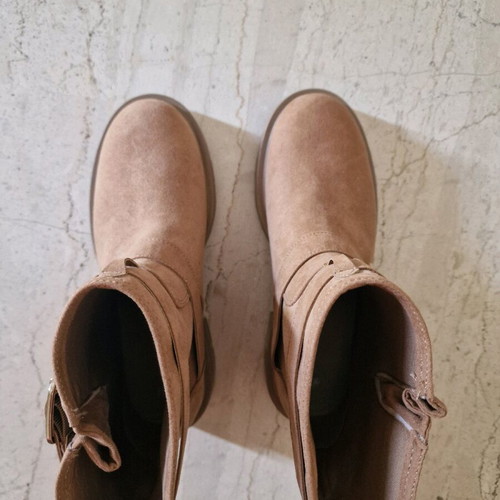 Asos camel suede ankle boots size 39 new, comfortable without zipper