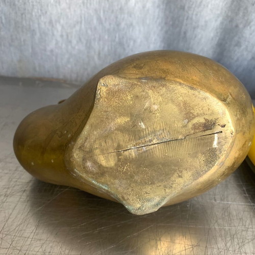 Bronze duck figure used