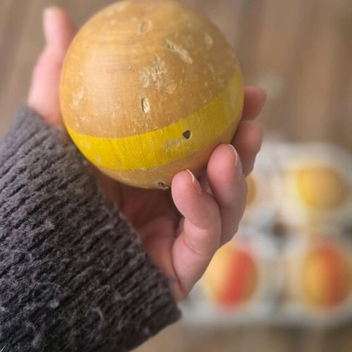 Vintage σετ ξύλινες μπάλες Bocce / Pétanque μεταχειρισμένο, 12 τμχ