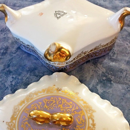 Fondant dish old porcelain Titov Veles