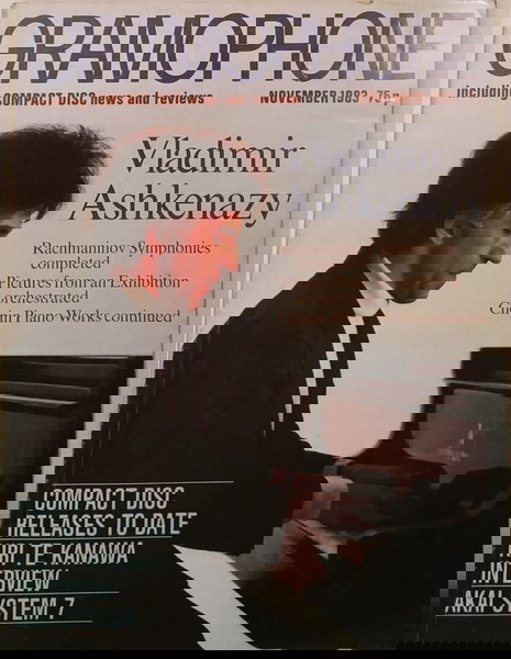 GRAMOPHONE NOV1983 -  VLADIMIR ASHKENAZY - EXTREMELY RARE!!!