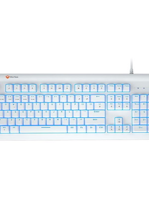 Meetion MT-MK600MX Μηχανικό Gaming Πληκτρολόγιο με Μπλέ Διακόπτες Άσπρο κατόπιν παραγγελίας