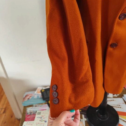 Men's wool jacket, cinnamon color, size M