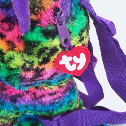 Beanie Boos Ty-χνουδωτο Dotty plush leopard backpack used