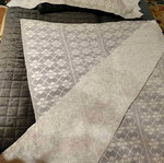 Handmade large white blanket new