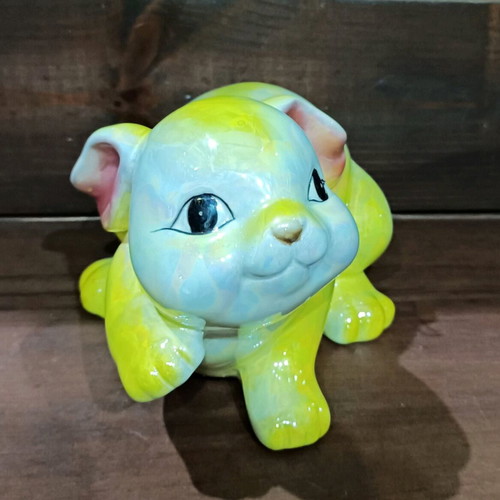 Vintage yellow Easter decorative bunny 90s new
