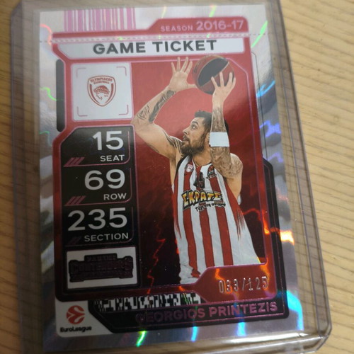 Georgios Printezis Game Ticket 33/125 new