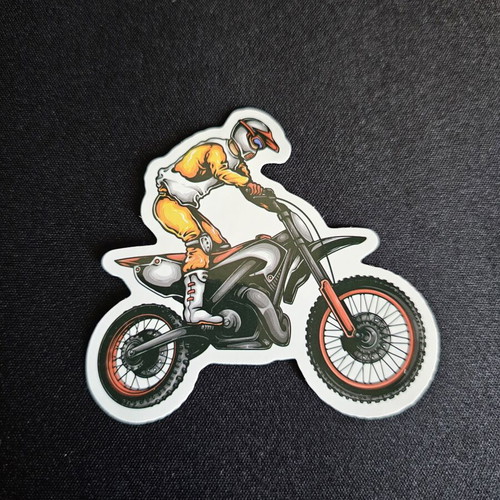Αυτοκόλλητο Motocross Rider αδιάβροχο, καινούργιο