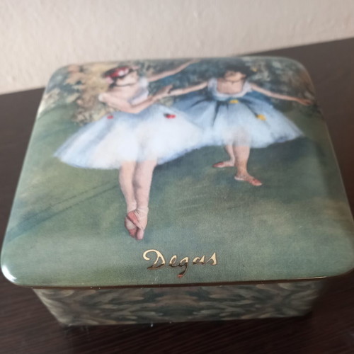 Goebel porcelain jewelry box Edgar Degas like new