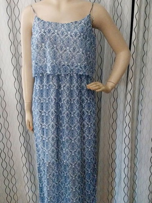 Maxi Atmosphere dress like new, blue, size 42