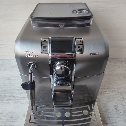 Philips Saeco Syntia Inox automatic coffee machine, stainless steel