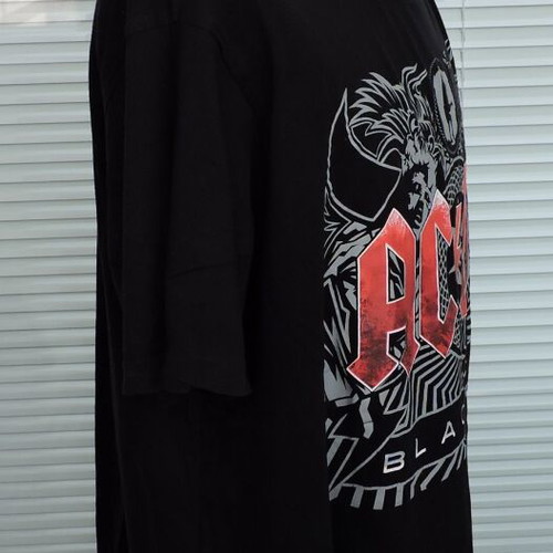 AC/DC Black Ice 2020 men's t-shirt like new, size XL/XXL, black