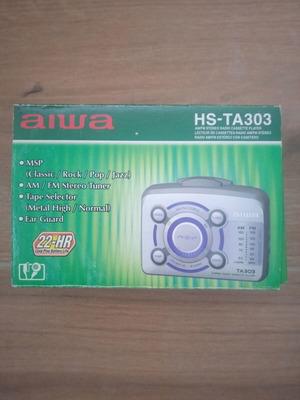 Aiwa Walkman with radio and cassette player, new