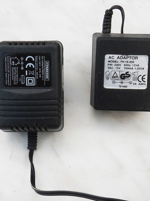 AC-DC transformers used, set of 2 pieces