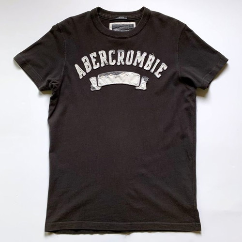 Abercrombie & Fitch Men's Muscle Fit T-shirt used, brown, size S