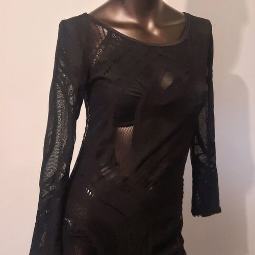 Women's lace tunic black, like new, size M