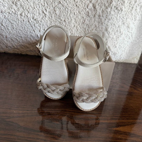 Babywalker leather sandals size 25 used, white summer shoes