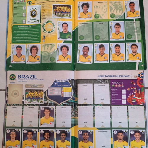 Panini World Cup 2014 & 2018 sticker albums