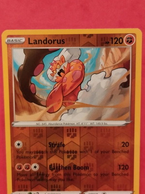 Landorus Reverse Holo Card #148 Pokemon Fusion Strike new