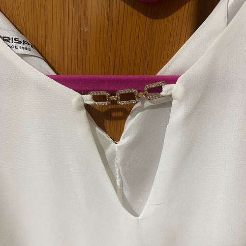 Chrisper summer blouse like new, white, size XL