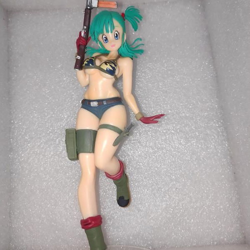 Dragon Ball Bulma figure in military style, 20cm