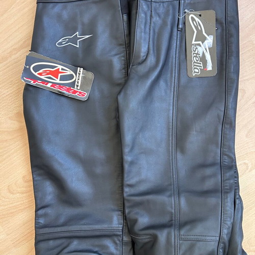 Alpine Star leather motorcycle pants new, size 42, women's