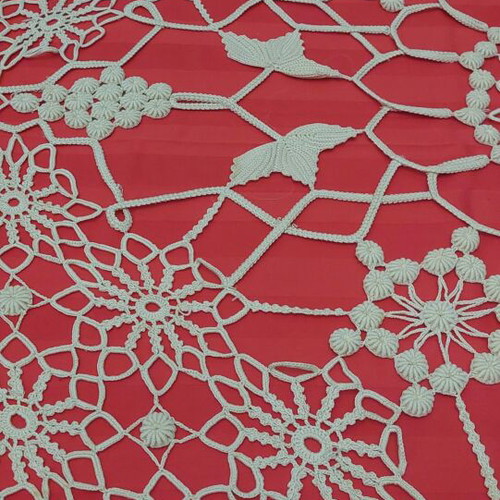 Handmade crochet tablecloth grapes 100x100 new