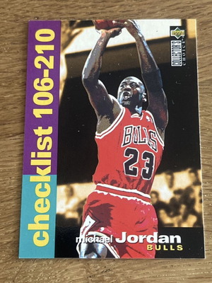 1995-96 Collectors Choice Checklist Michael Jordan #210 used