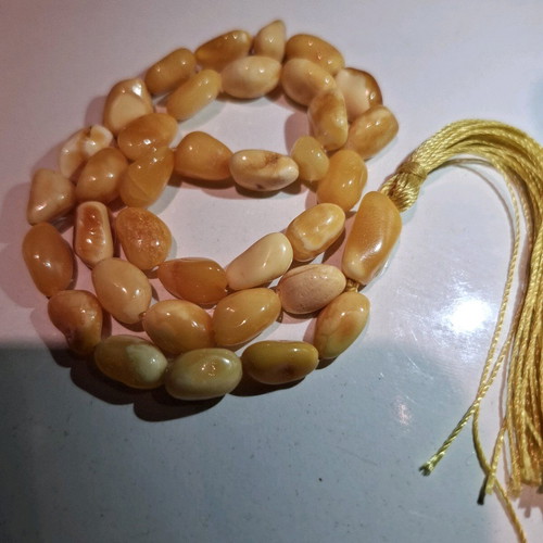 Worry beads from royal solid Baltic amber new