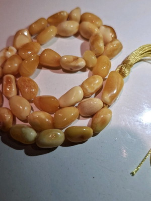 Worry beads from royal solid Baltic amber new