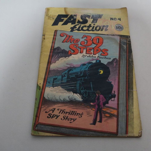 Fast Fiction #4 comic used, The 39 Steps by John Buchan