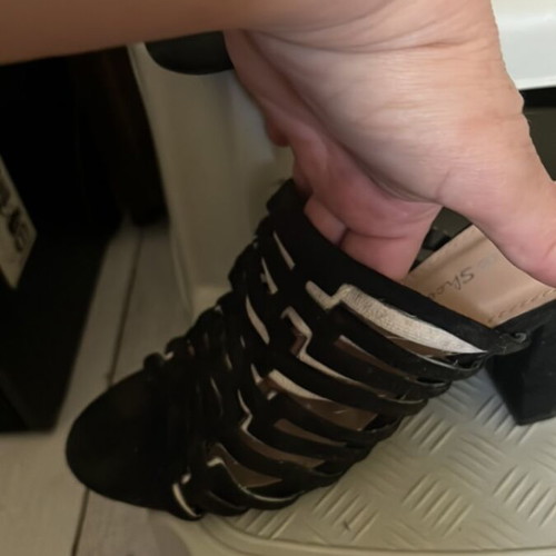Slippers like new, size 40, black and beige