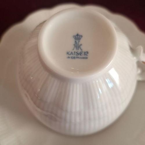 Kaiser West Germany Romantica Porcelain Tea Coffee Cake Set for 12, new