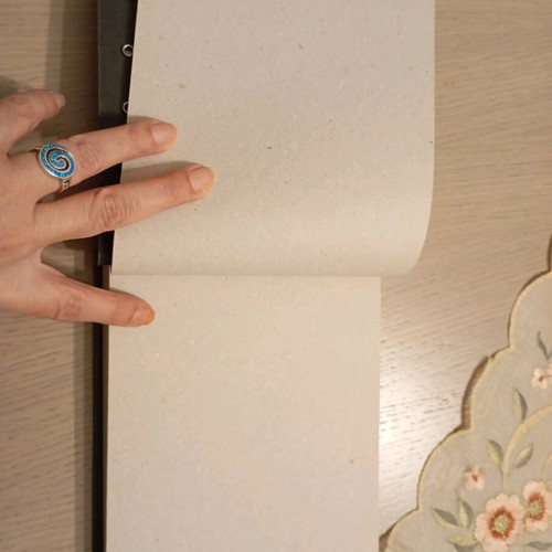 Notebook made of recycled paper like new