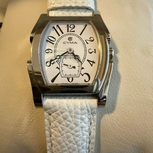 Cyma Le Locle Ladies Watch New White Full Set